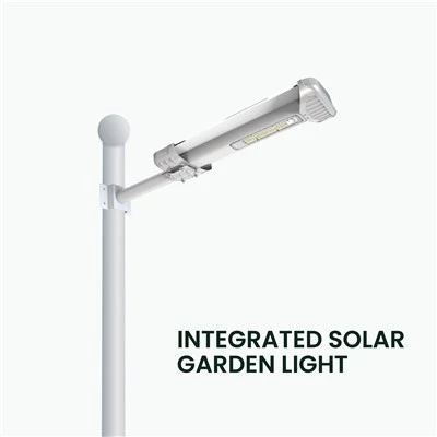 Zintegrowana lampa ogrodowa na energię słoneczną o mocy 15 W